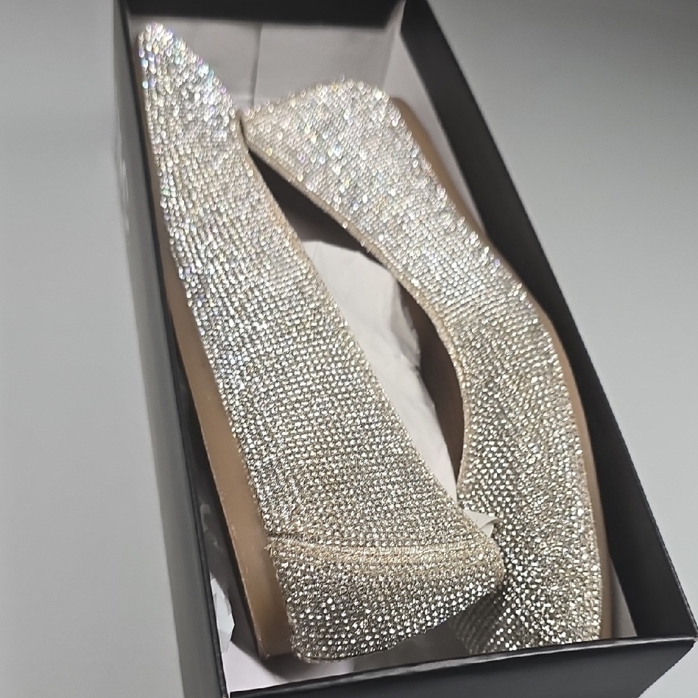 INC International Concepts Women's Glittering Silver Loafers - Picture 4 of 5